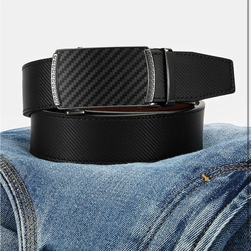 Sleek men’s leather belt